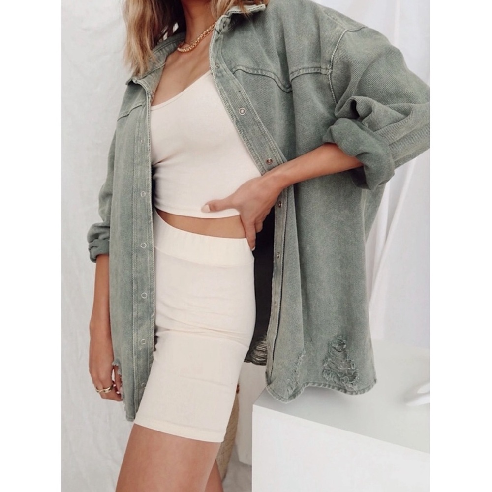 12th Tribe Oversized Button Down